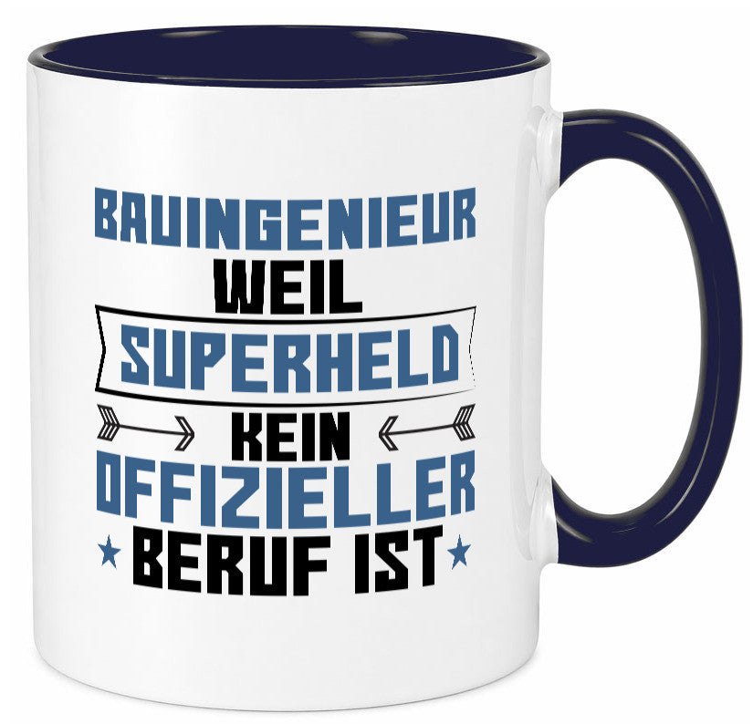 Superheld Bauingenieur | Ingenieur Humor Geschenkidee Tasse