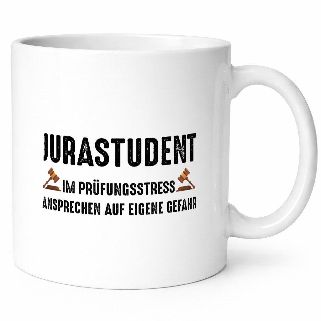 Jura student | Ansprechen auf eigener gefahr Prüfung Humor Geschenkidee Tasse