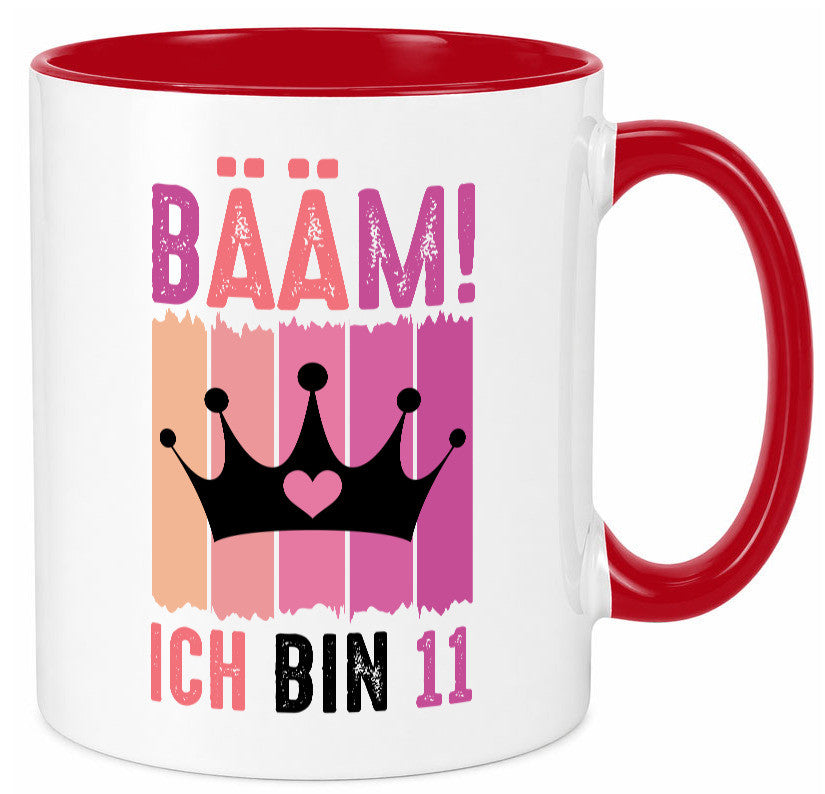 11. Geburtstag | 11 Jahre Bääm ich bin Krone Humor Geschenkidee Tasse