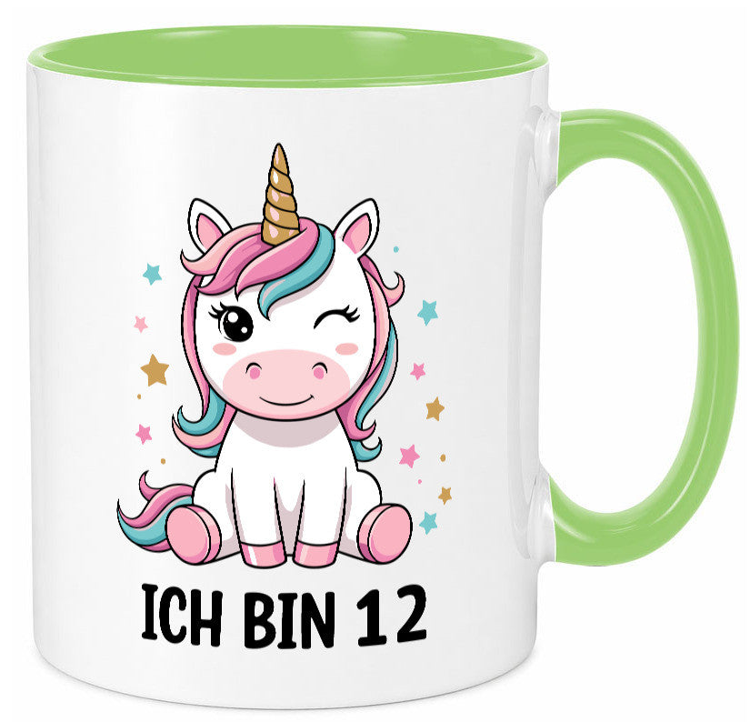 12. Geburtstag | 12 Jahre Einhorn Mädchen lustig Geschenkidee Geschenk Tasse