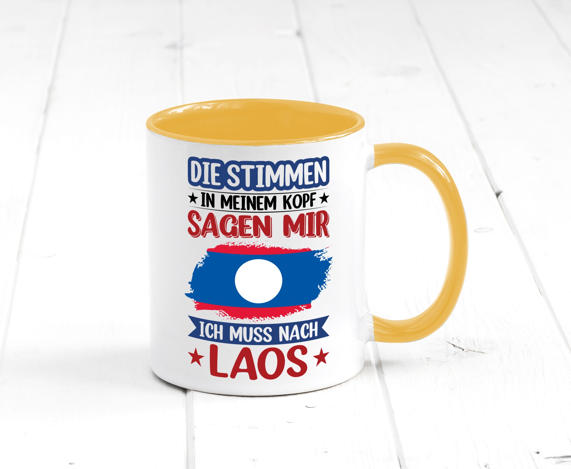Laos | Urlaub Stimmen in meinem Kopf Traumland lustig Humor Geschenkidee