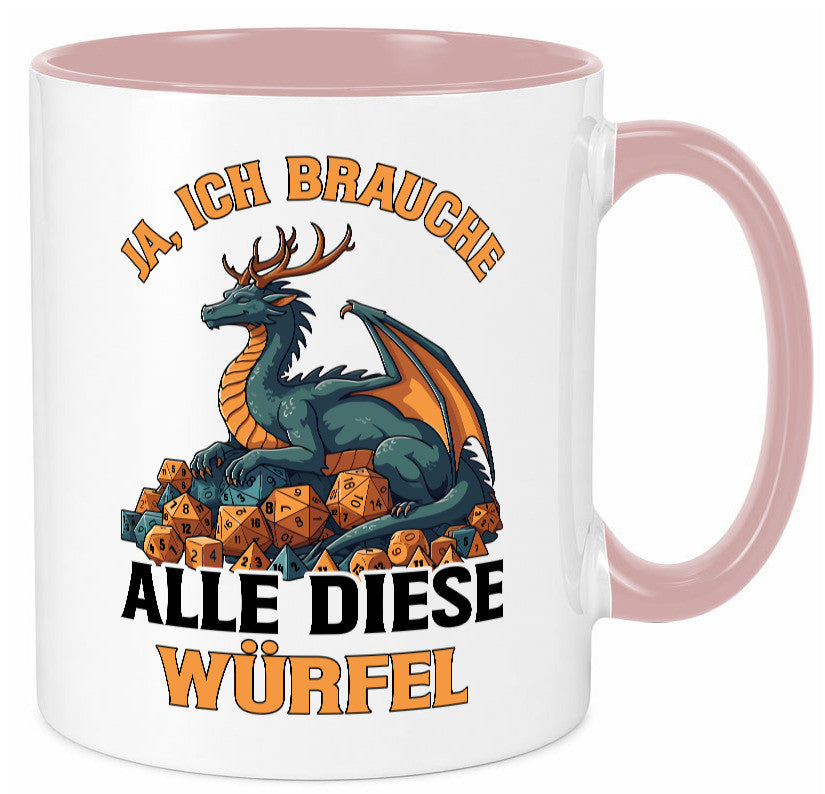 Ja ich brauche alle diese Würfel | Drache Rollenspiel v2 Geschenk Humor