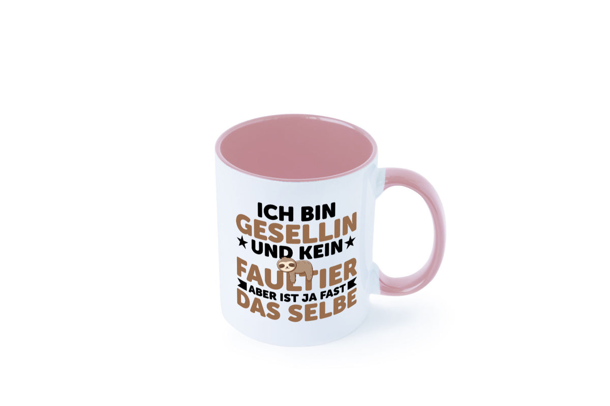 Ich bin kein Faultier: Gesellin | Handwerkerinnen v2 Geschenkidee Tierliebhaber Tasse