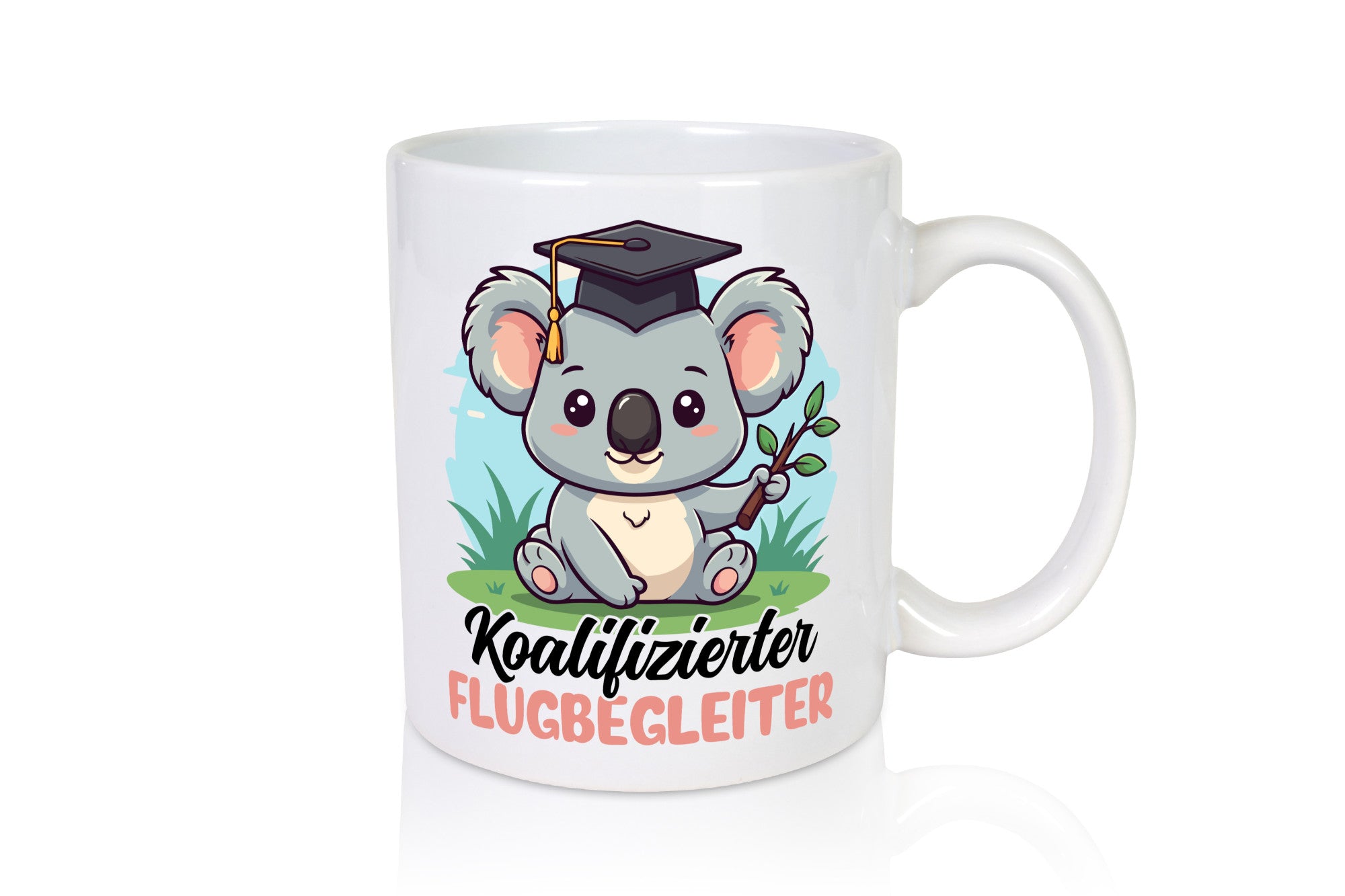 Qualifizierte Flugbegleiterin | Steward Flughafen Geschenkidee Humor Tasse