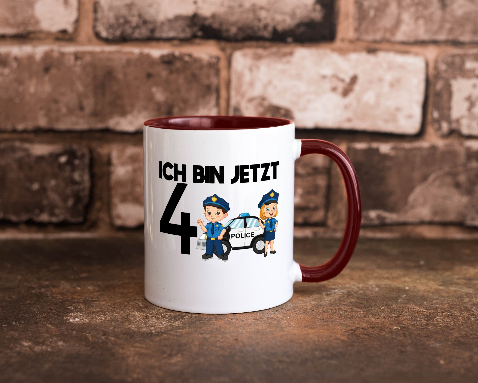 Ich bin jetzt 4 | Polizei 4. Geburtstag Jähriger Geschenk Geschenkidee lustiger