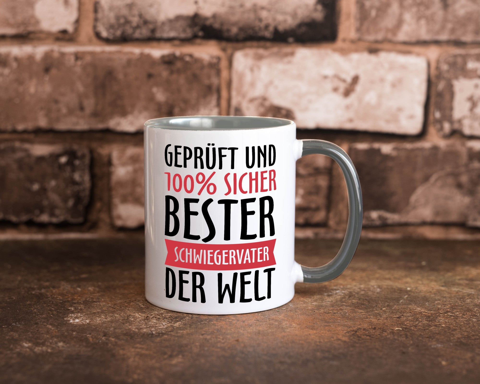 Bester Schwiegervater Geschenk Familie Geschenkidee lustiger Spruch Tasse