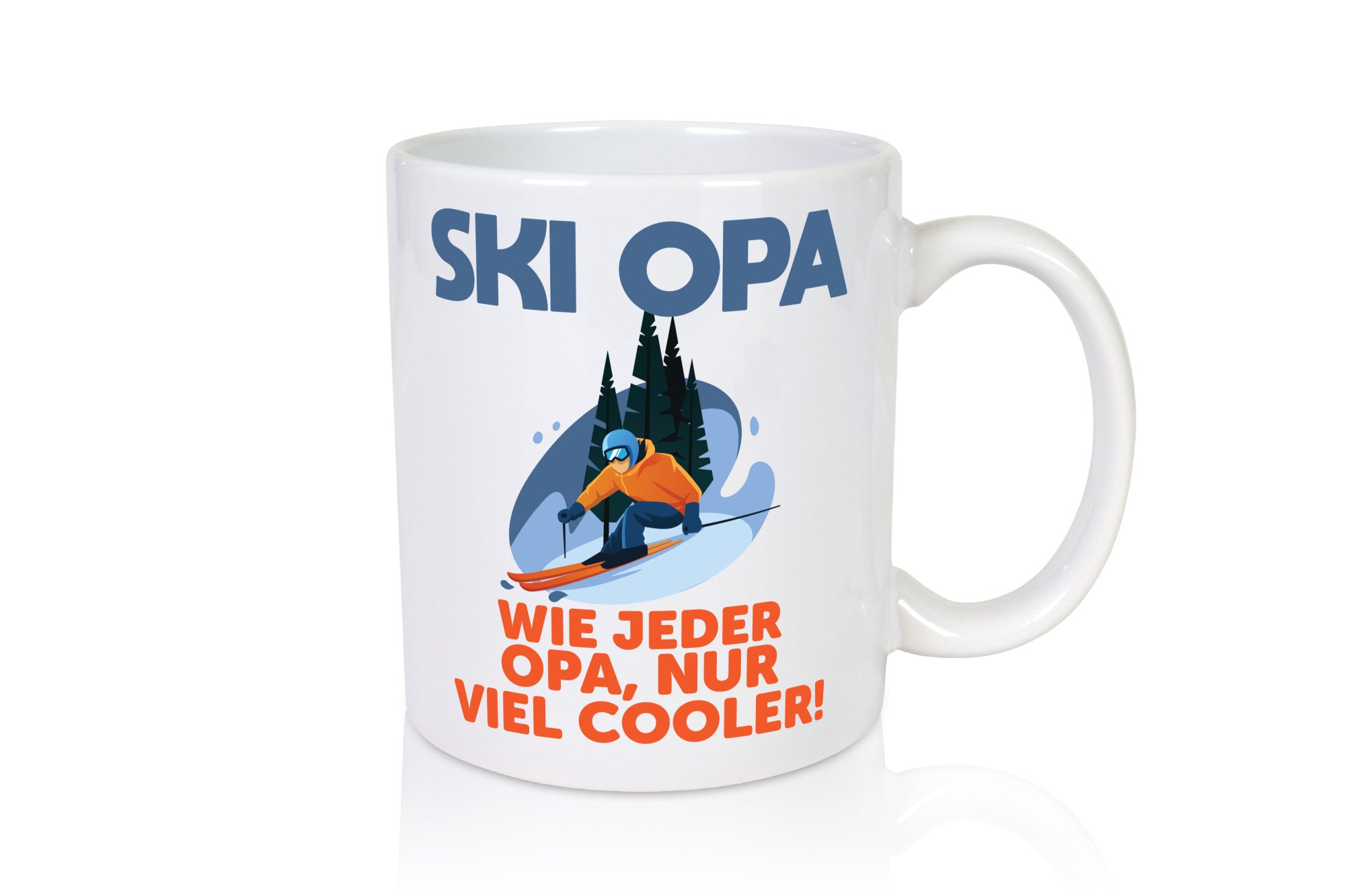 Ski Opa, normal, nur cooler | Skifahrer Bäume Schnee Geschenkidee Familie Humor
