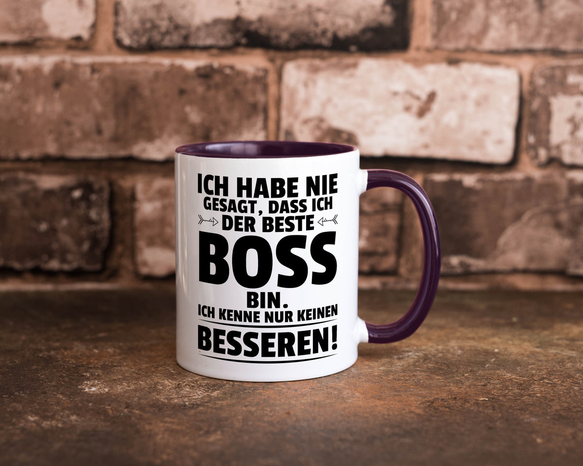 Der Beste Boss | Führungskraft Vorgesetzter lustiger Spruch Geschenk Humor Tasse