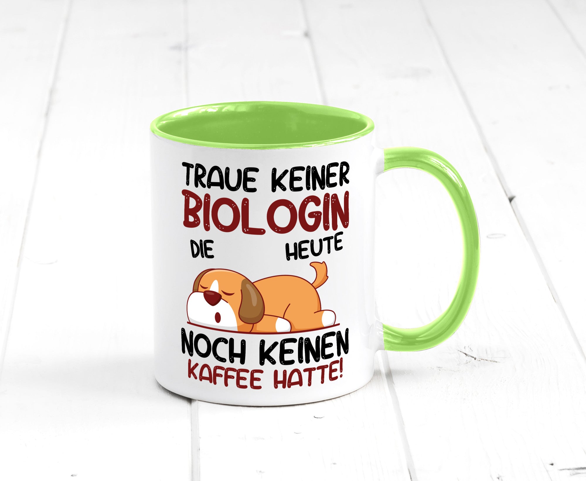 Traue keiner Biologin | Biologie Naturforscherin Geschenkidee Humor Tasse
