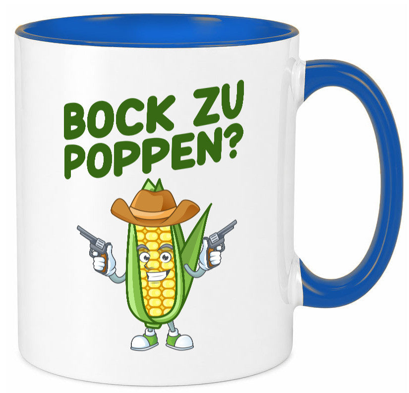 Bock auf Poppen | Mais Lustig Geschenk Humor Geschenkidee lustiger Spruch Tasse