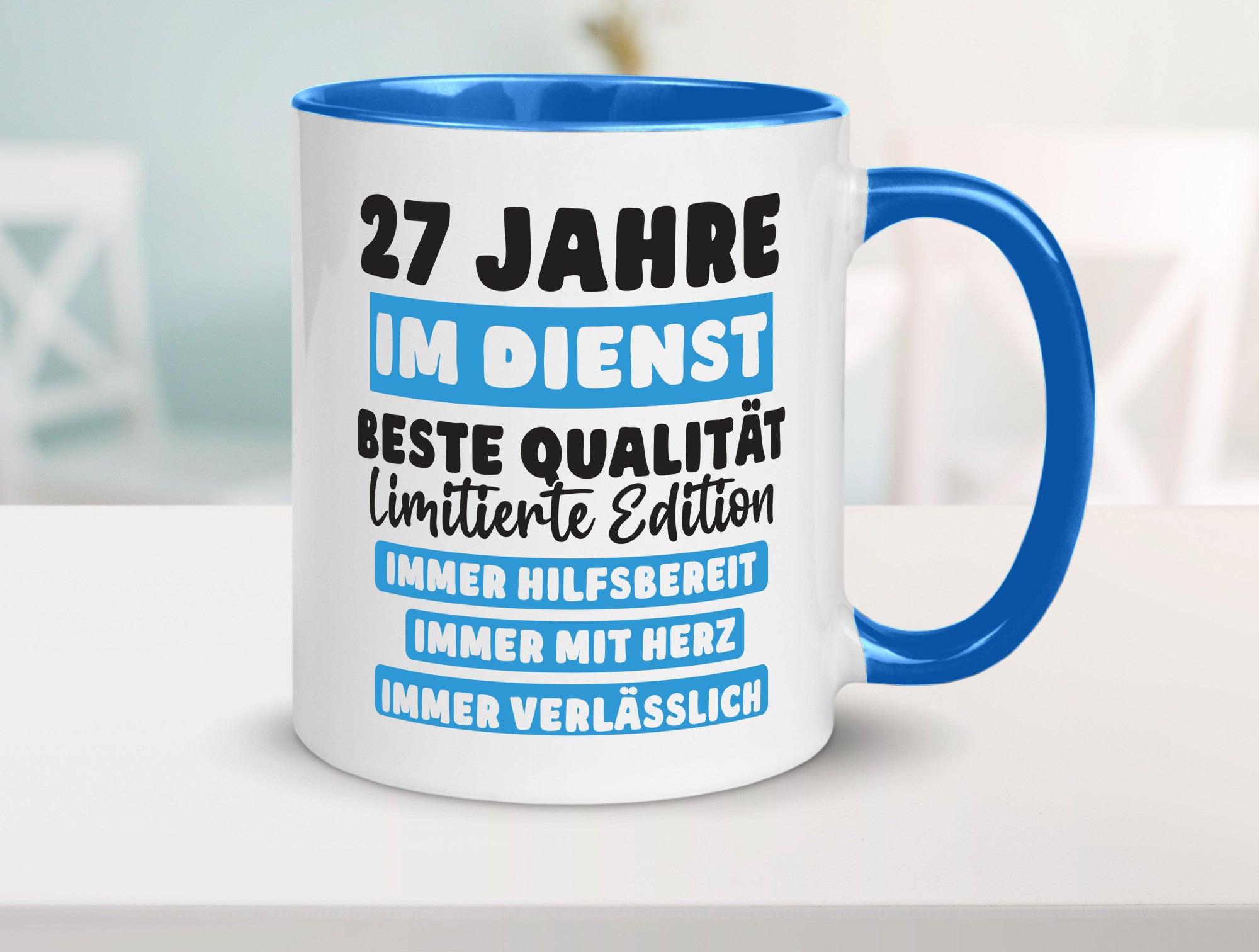 27 Jahre im Dienst | Jubiläum Arbeit v6 lustiger Spruch Geschenk Kollegen Büro