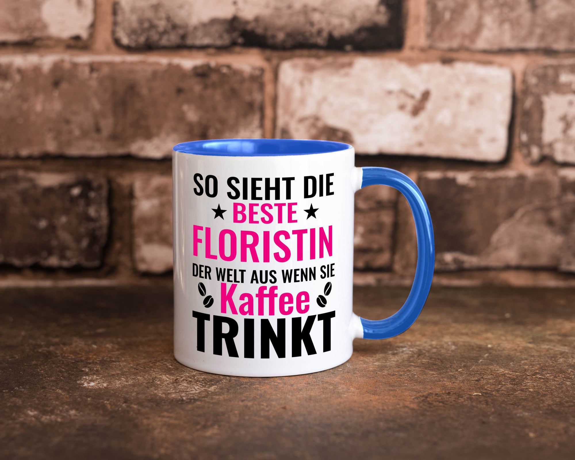 Kaffee trinkt: Floristin | Blumen Verkäuferin lustiger Spruch Geschenk Humor
