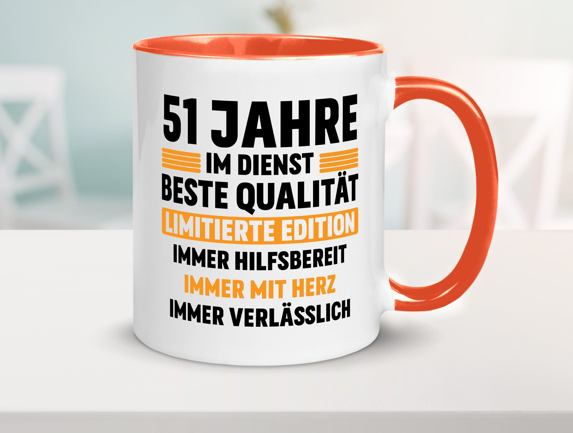 51 Jahre im Dienst | Jubiläum Arbeit lustiger Spruch Geschenk Kollegen Büro
