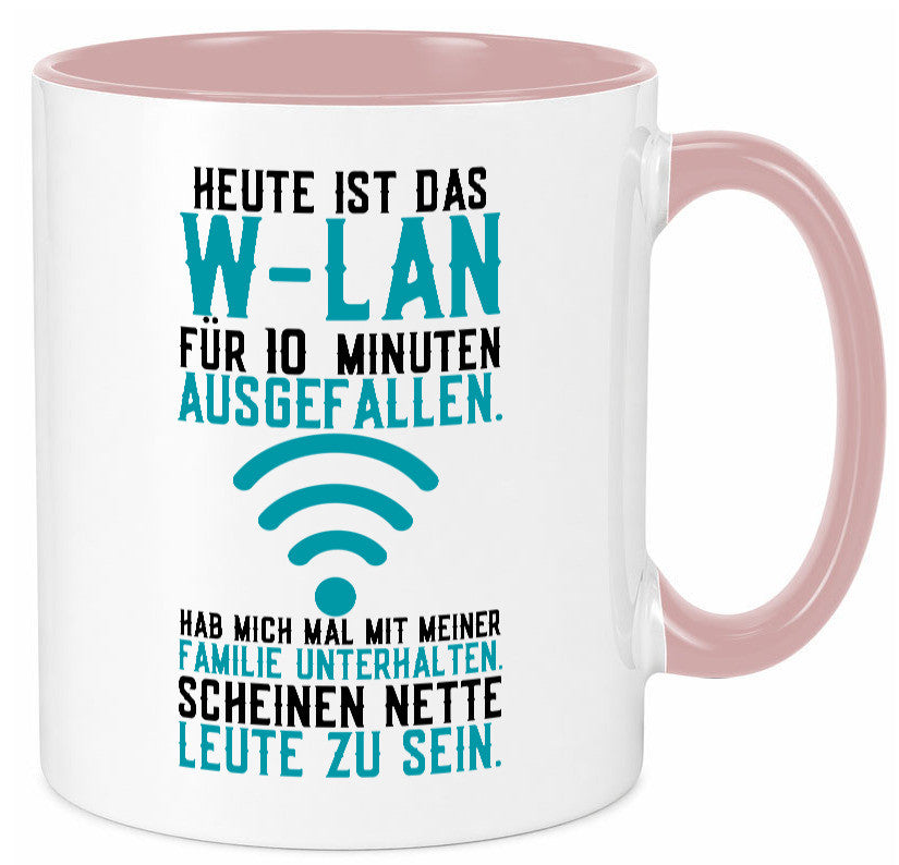 10 Minuten W-Lan Ausfall | Nerd Computer PC Gamer lustig Humor Geschenkidee Tasse