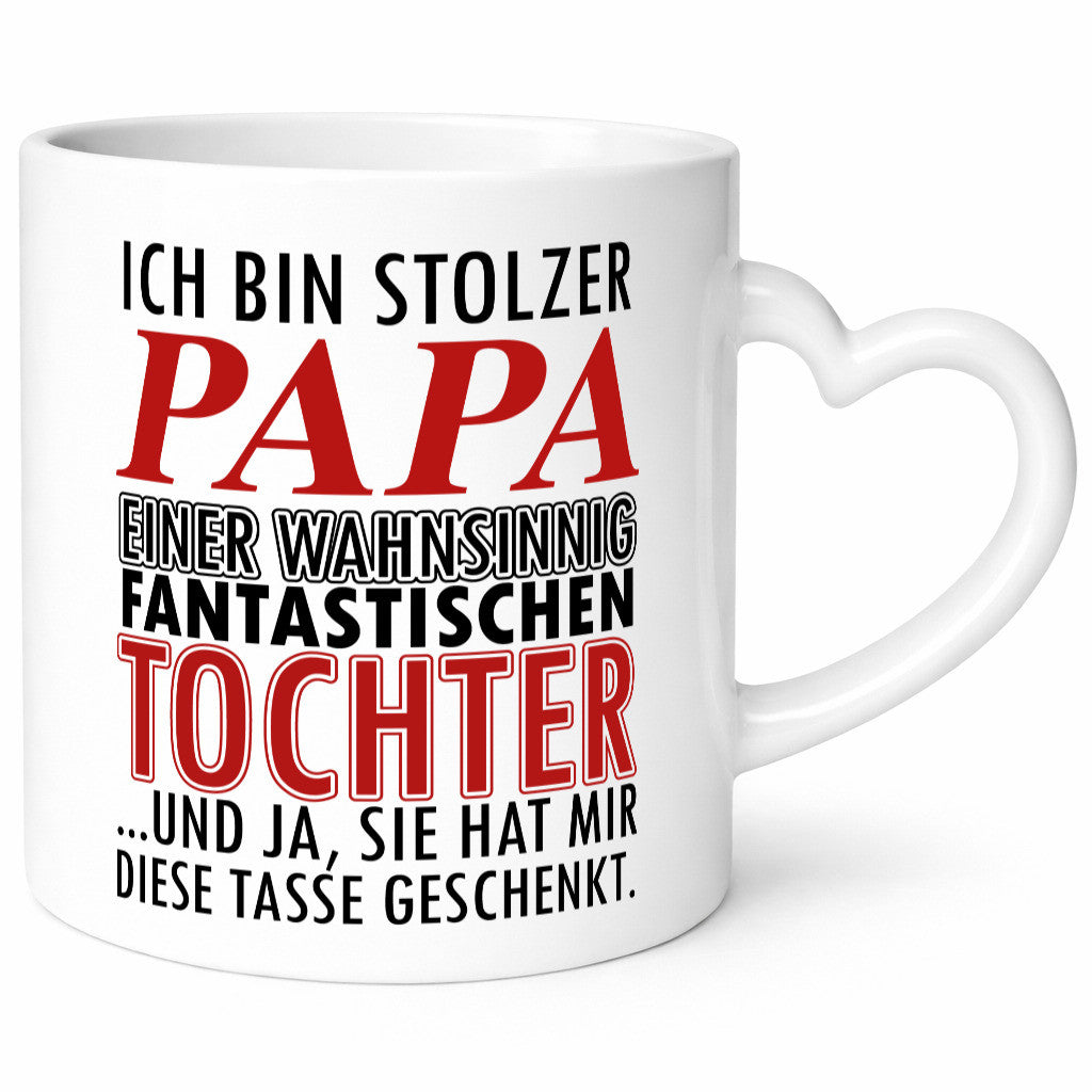 Stolzer Vater v2 lustiger Spruch Geschenk Familie Geschenkidee Tasse