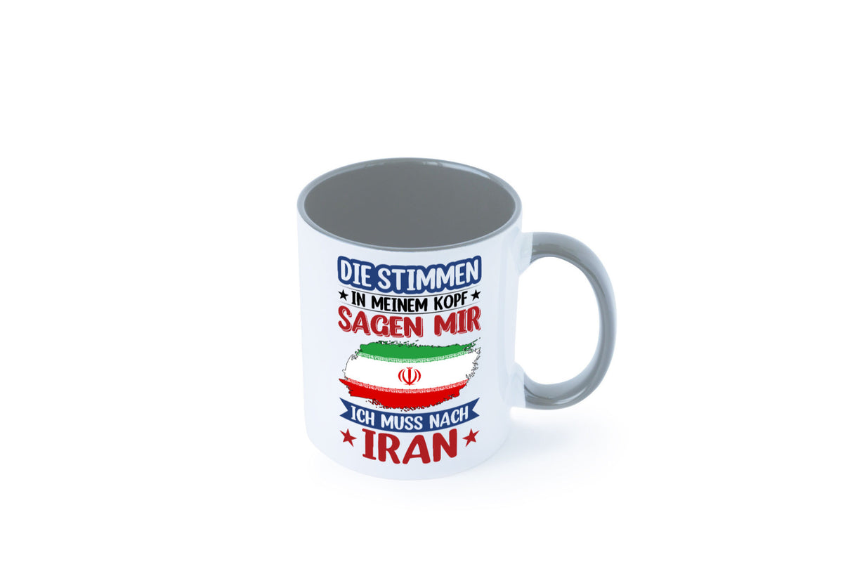Iran | Urlaub Stimmen in meinem Kopf Traumland Humor Geschenkidee Tasse