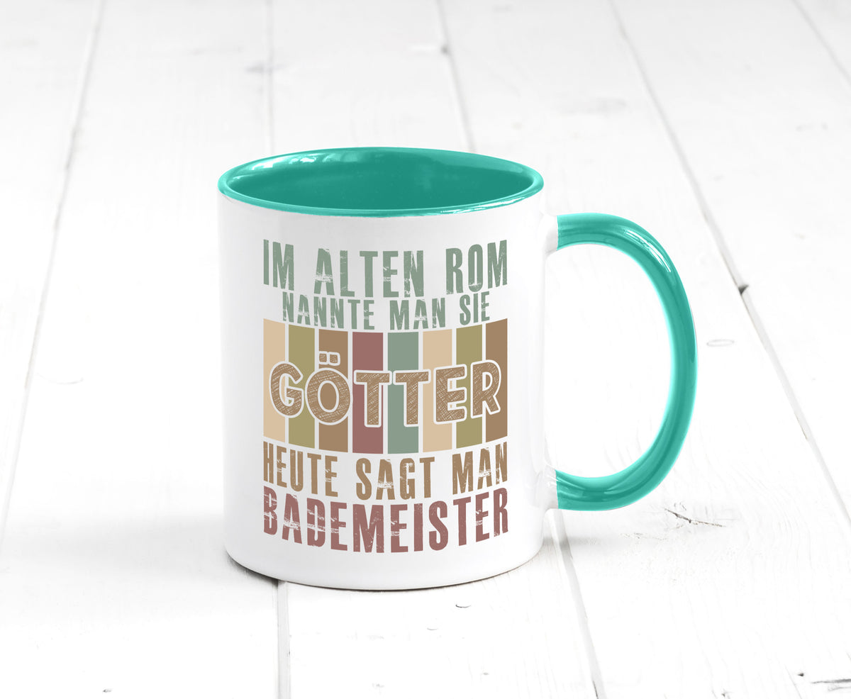 Heute sagt man: Bademeister | Rettungsschwimmer lustiger Spruch Geschenk Humor Tasse