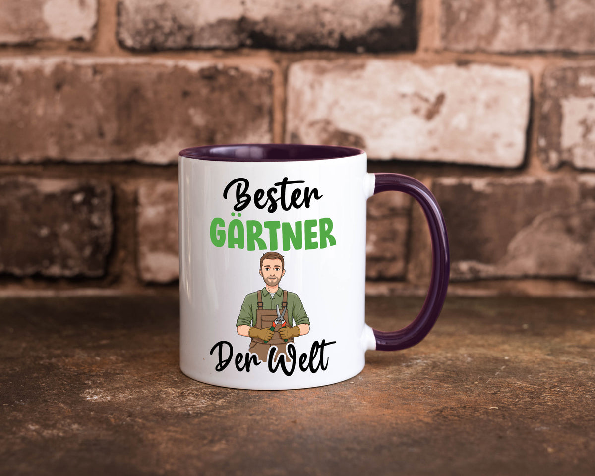 Bester Gärtner | Gartenbau v2 Geschenk Humor Geschenkidee lustiger Spruch Tasse