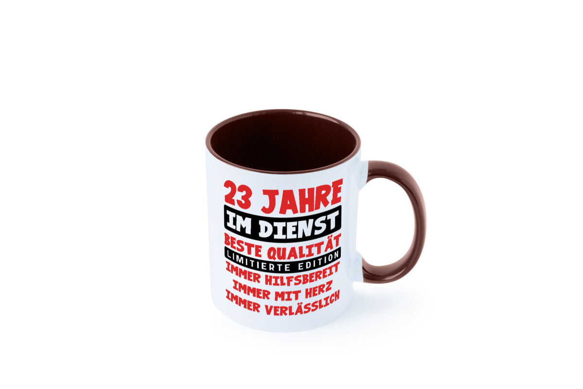23 Jahre im Dienst | Jubiläum Arbeit v9 Humor Kollegen Büro Geschenkidee Tasse
