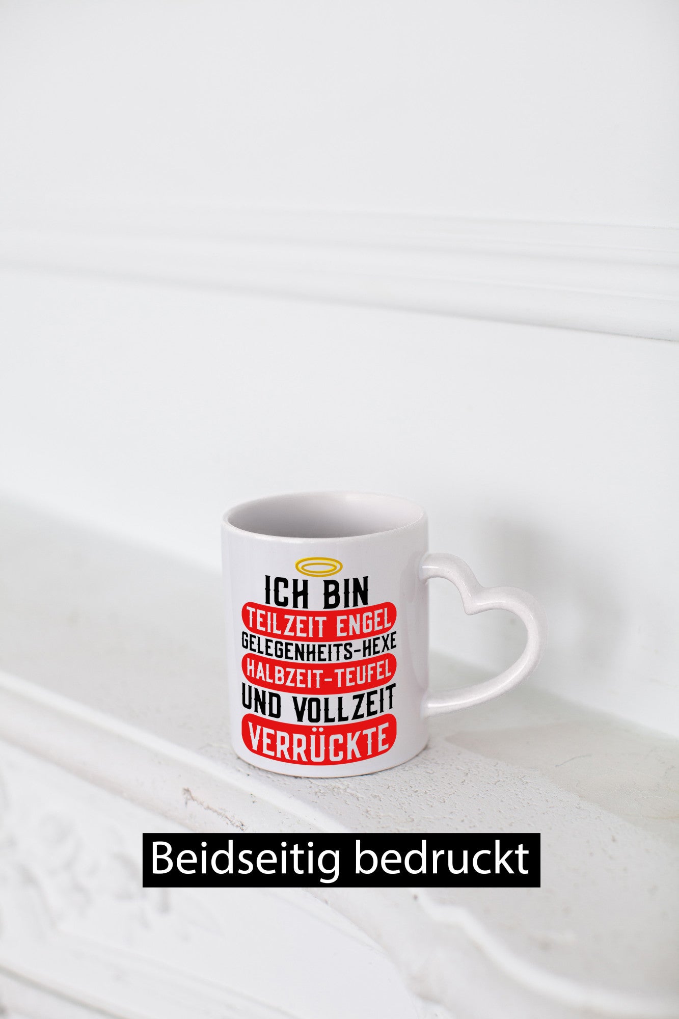 Teilzeit Engel | Hexe Verrückte Zicke frecher Spruch lustiger Geschenk Humor