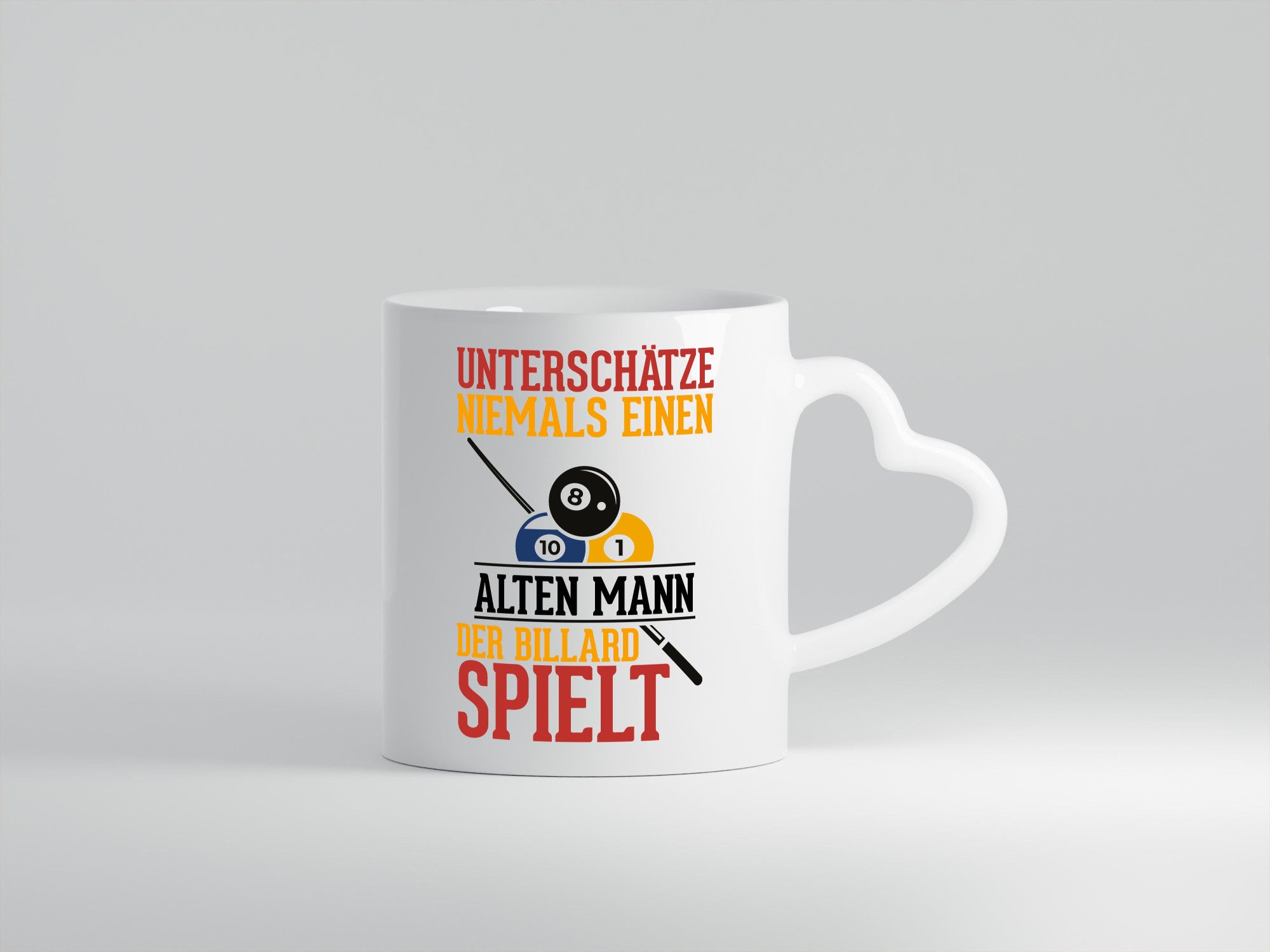 Billardspieler | Alter Mann Fähigkeiten Billardkugeln Geschenkidee Humor Tasse