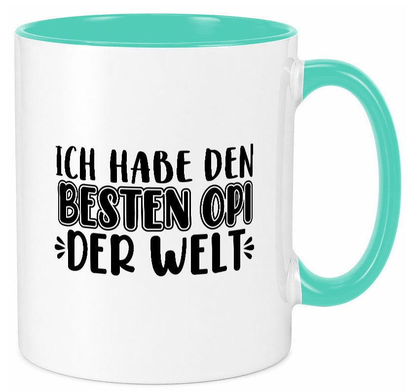 Bester Opi der Welt | Opa Tasse Großvater Statement lustiger Spruch Geschenk