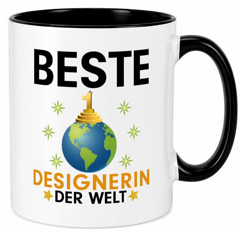 Welt Beste Designerin | Mode lustiger Spruch Geschenk Humor Geschenkidee Tasse