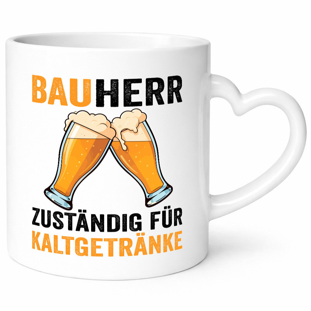 Bauherr Zuständig für Kaltgetränke | Bier Baustelle v2 Geschenkidee Humor Tasse