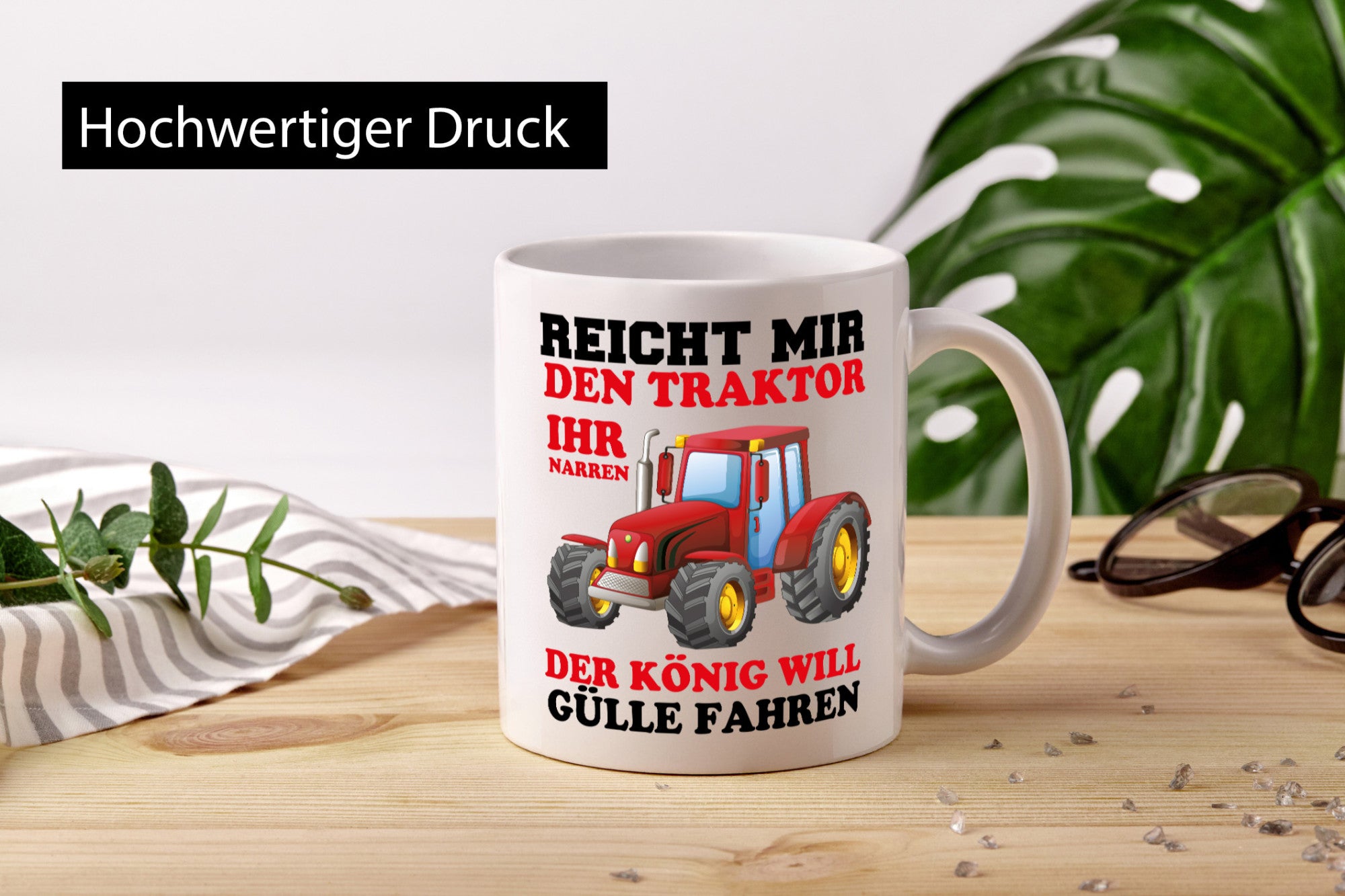 Gebt mir den Traktor Geschenk Humor Geschenkidee lustiger Spruch Tasse