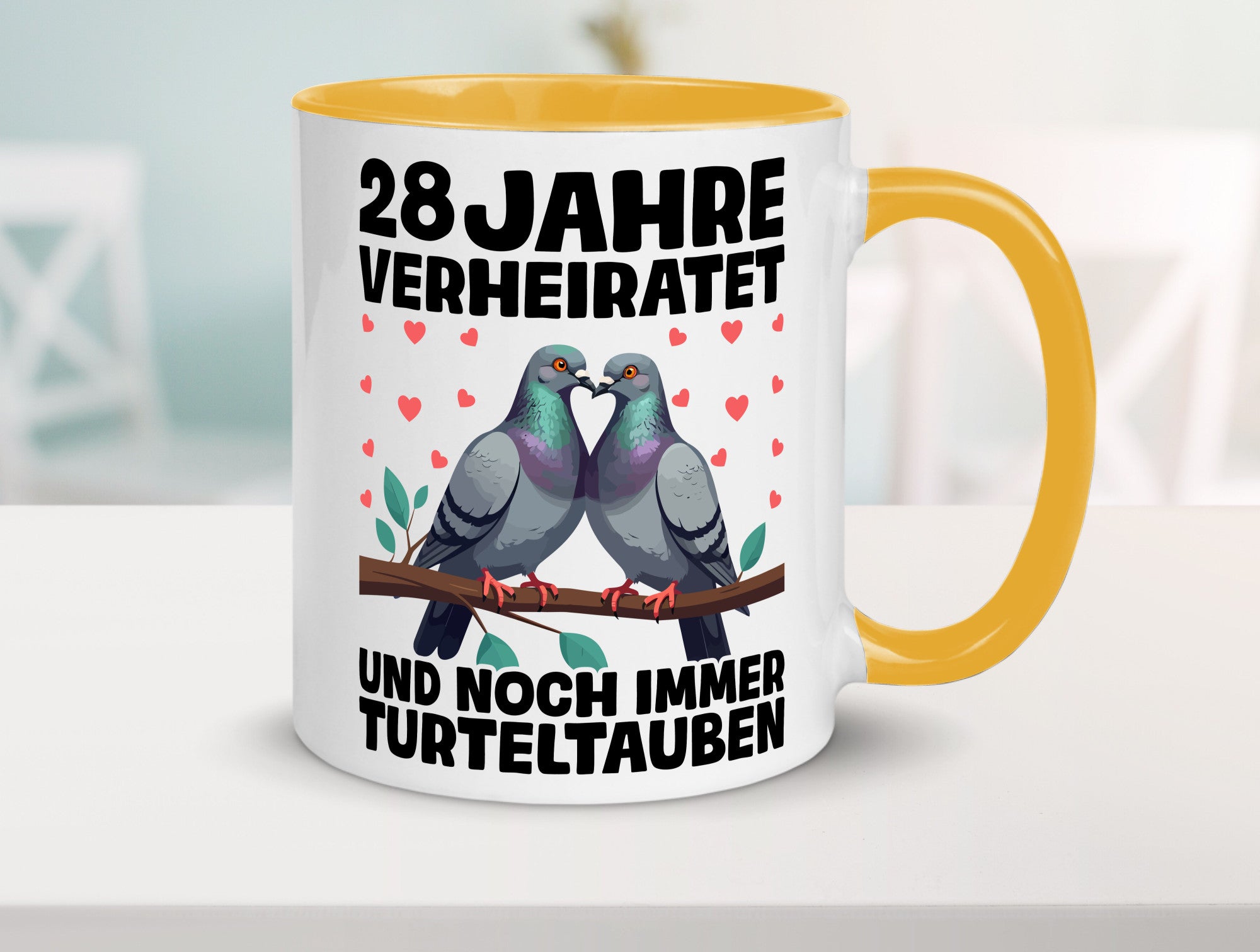 28 Jahre verheiratet | Turteltauben Ehe Ehepaar Geschenk Humor Geschenkidee