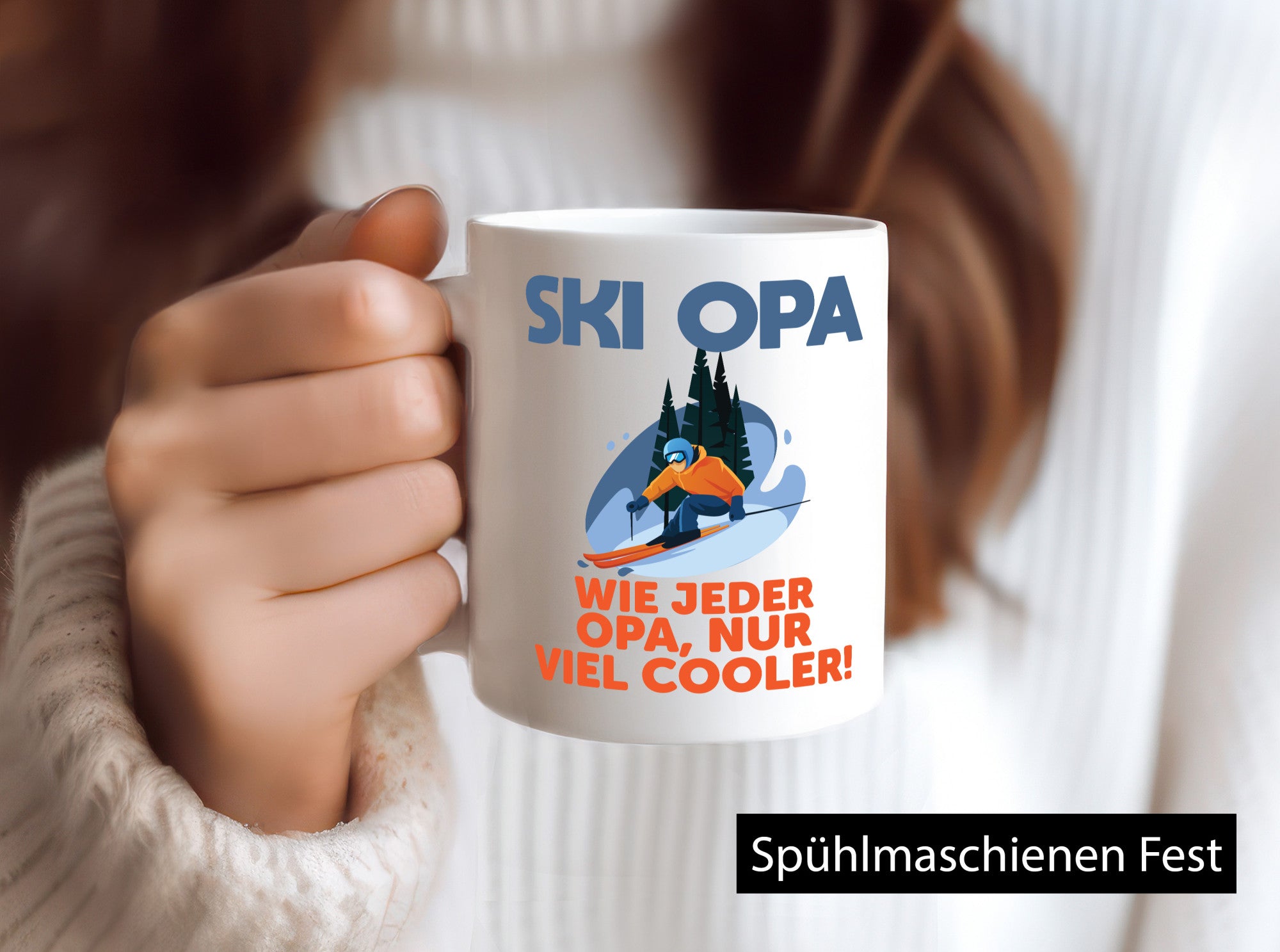 Ski Opa, normal, nur cooler | Skifahrer Bäume Schnee Geschenkidee Familie Humor