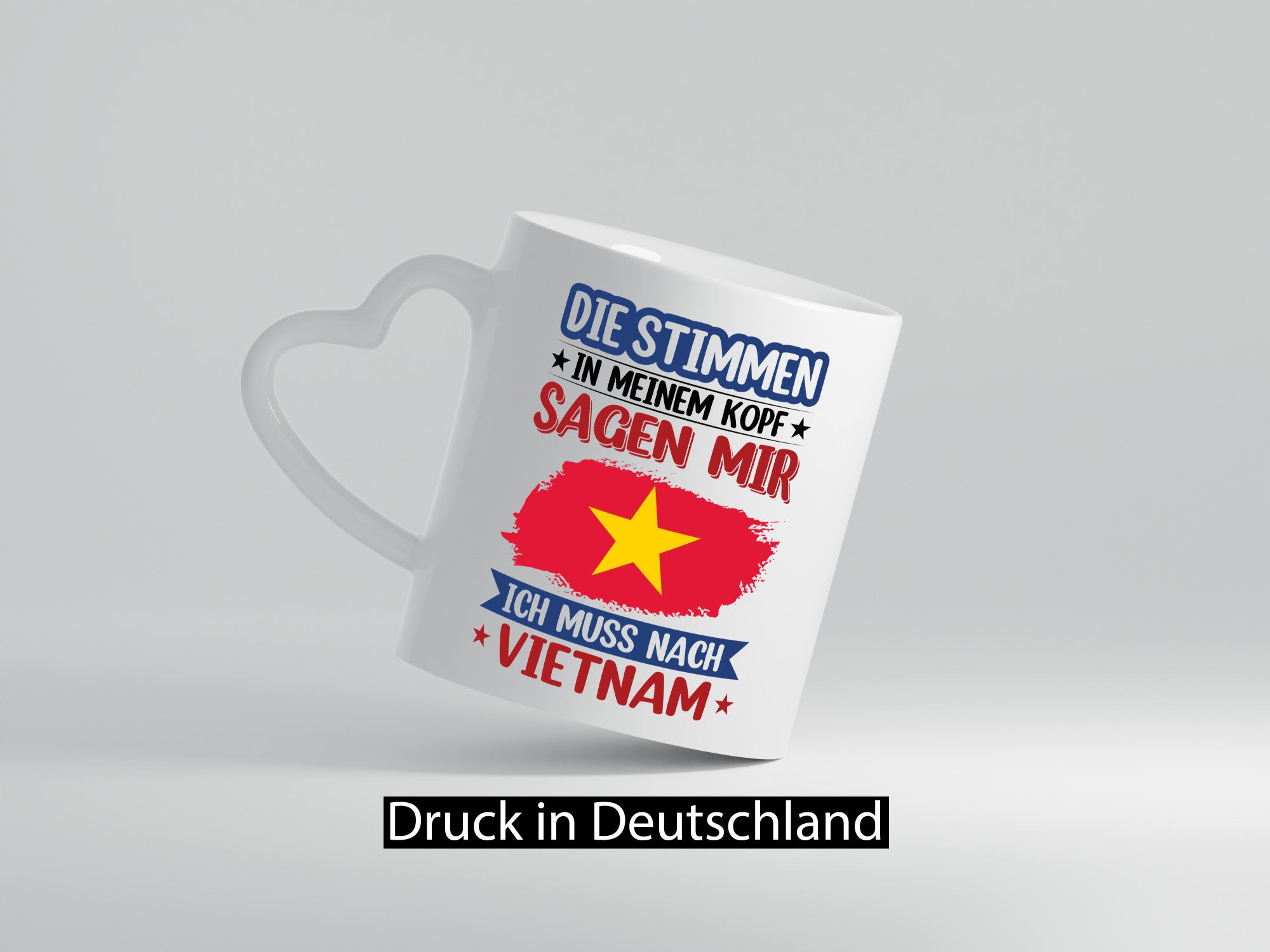 Vietnam | Urlaub Stimmen in meinem Kopf Traumland v2 Geschenkidee Humor Tasse