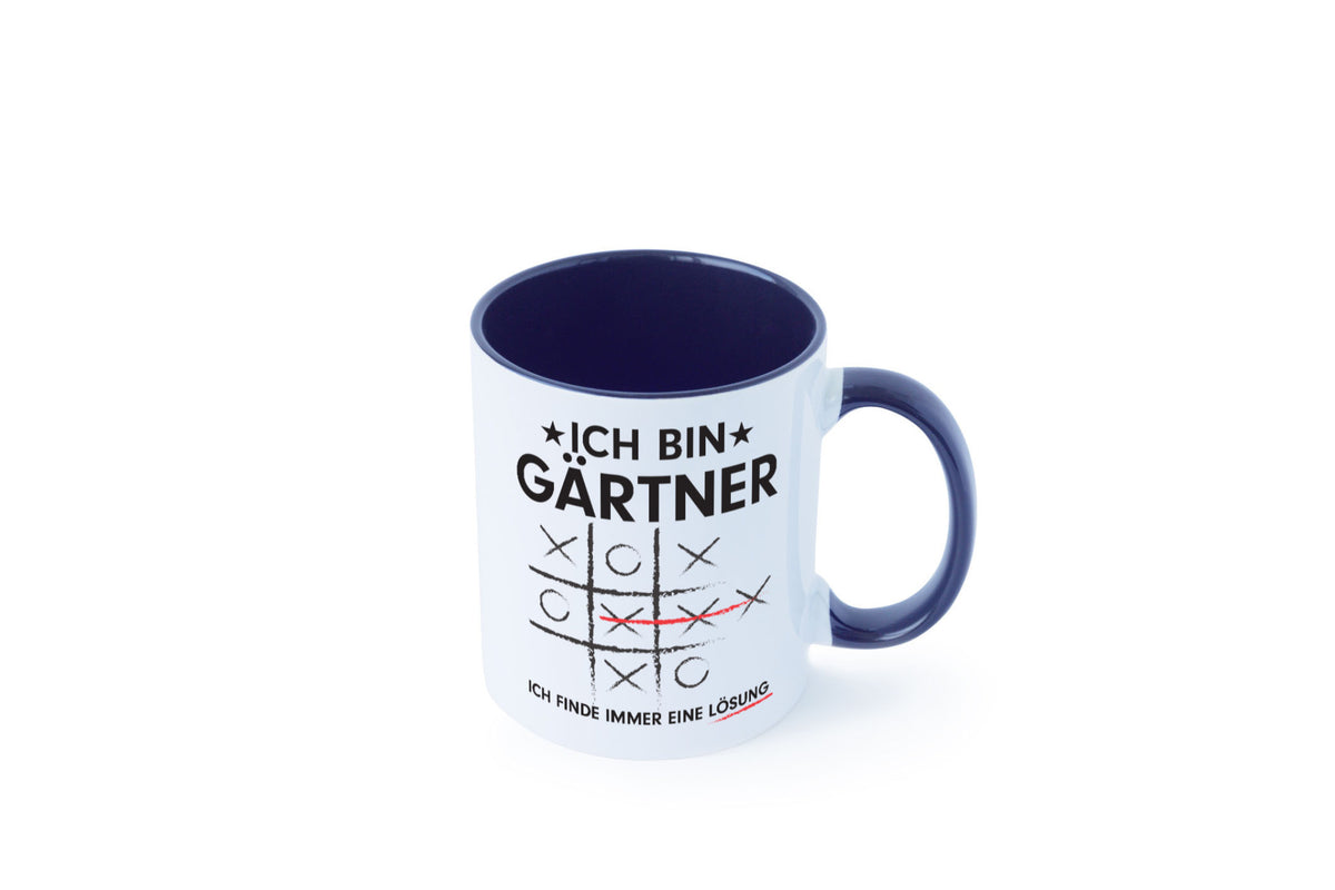 Lösung finden: Gärtner | Gartenbau v2 Geschenk Humor Geschenkidee lustiger Tasse