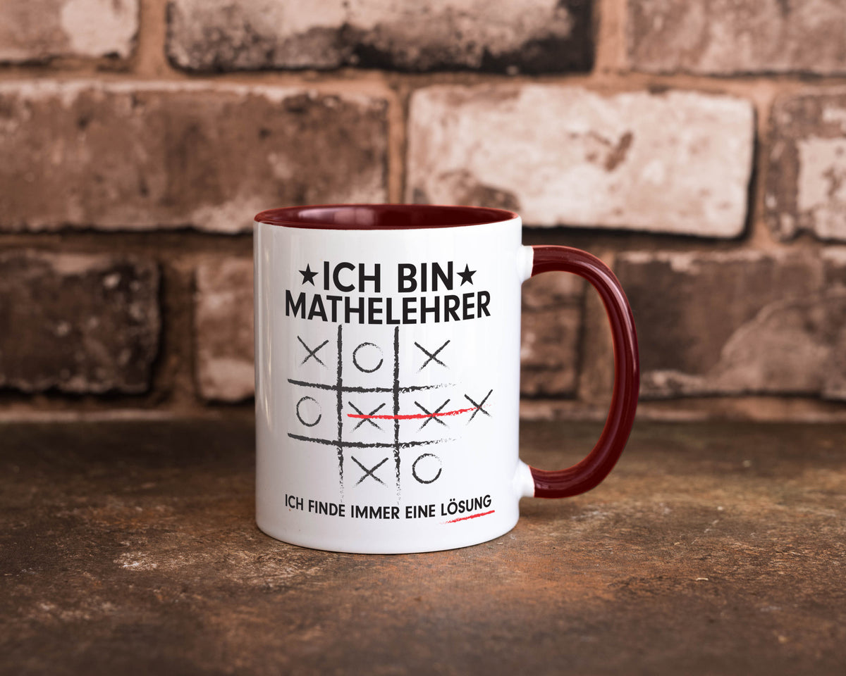 Löse Probleme: Mathelehrer | Lehrer Mathe Humor Geschenkidee Tasse