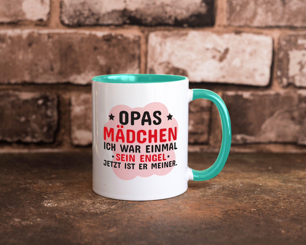 Opas Mädchen | Trauer Tasse Abschied Enkelin lustig Familie Geschenkidee