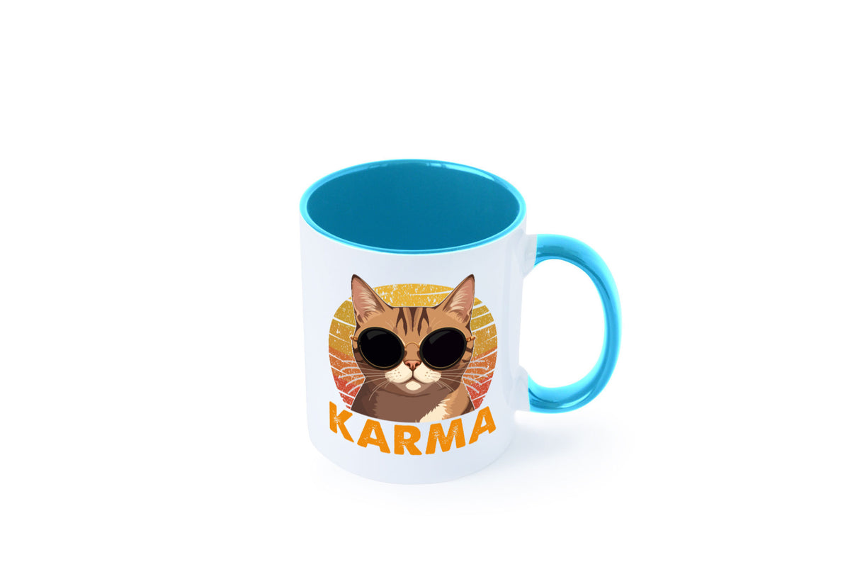 Vintage Katze | Karna Coole lustiger Spruch Geschenk Tierliebhaber Humor Tasse