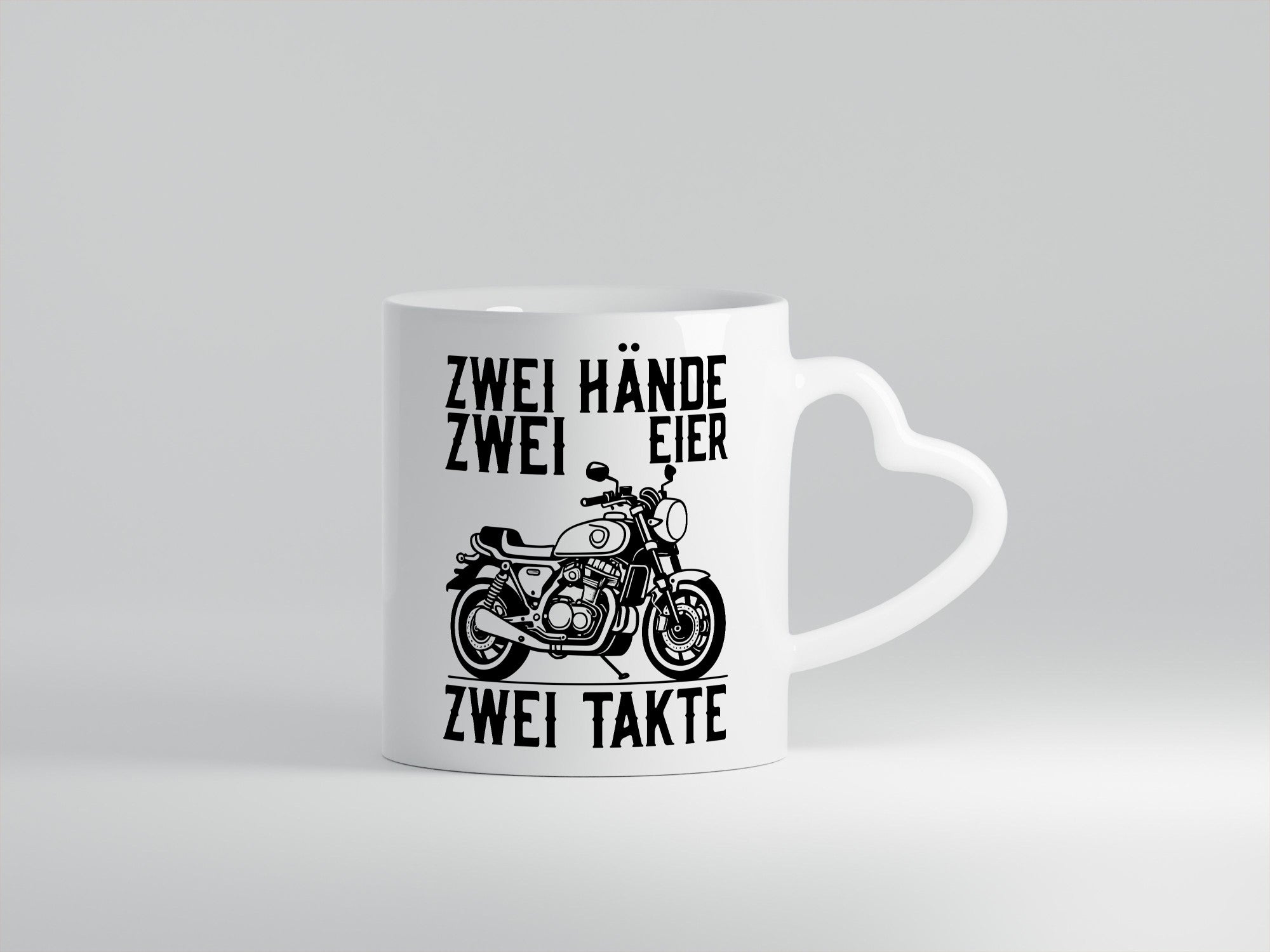 Zwei Hände | Zweitaktmotor Motorrad Moped Biker Geschenkidee Humor Tasse