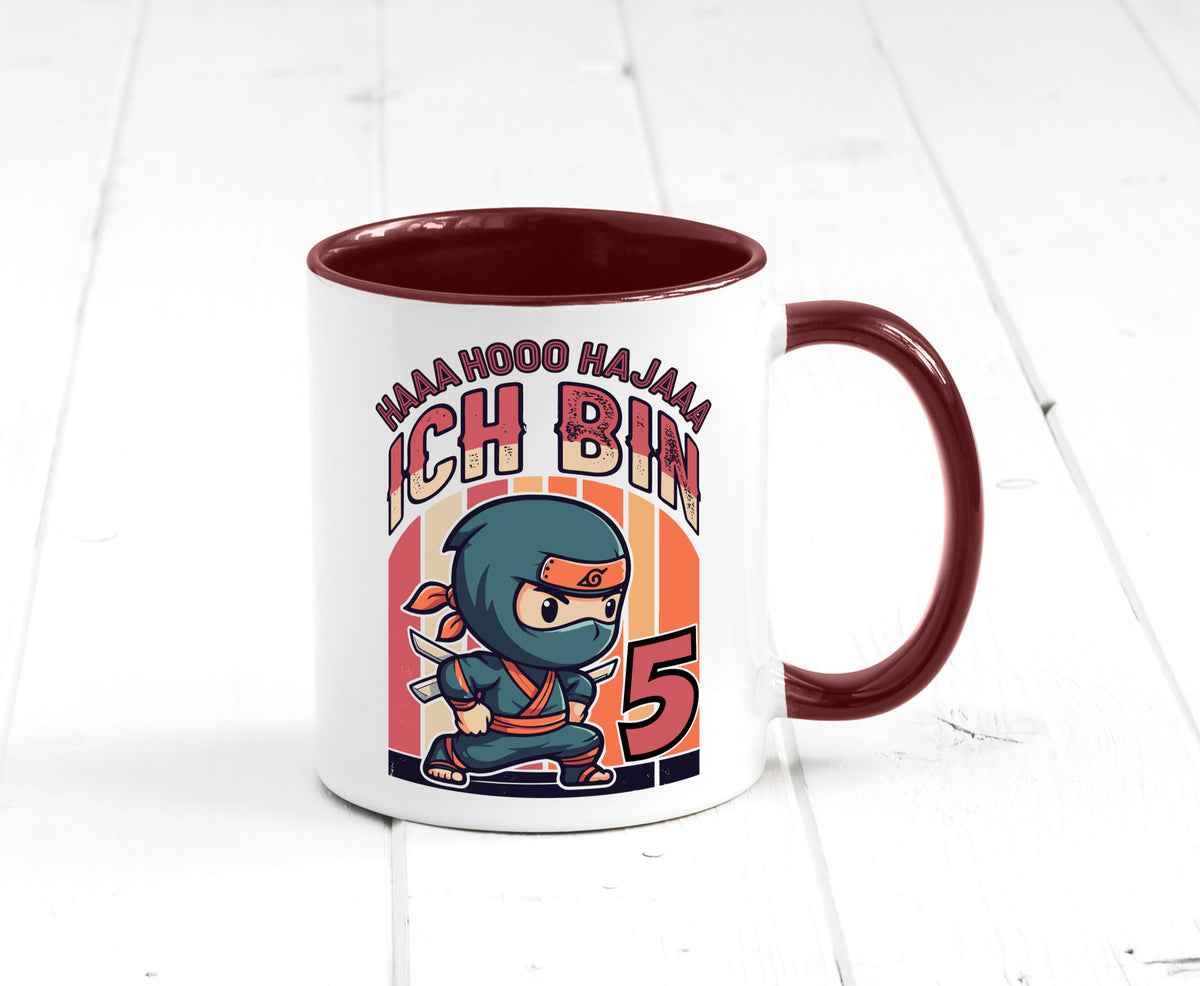 5. Geburtstag | Ninja Junge 5 Jahre Humor Geschenkidee Tasse