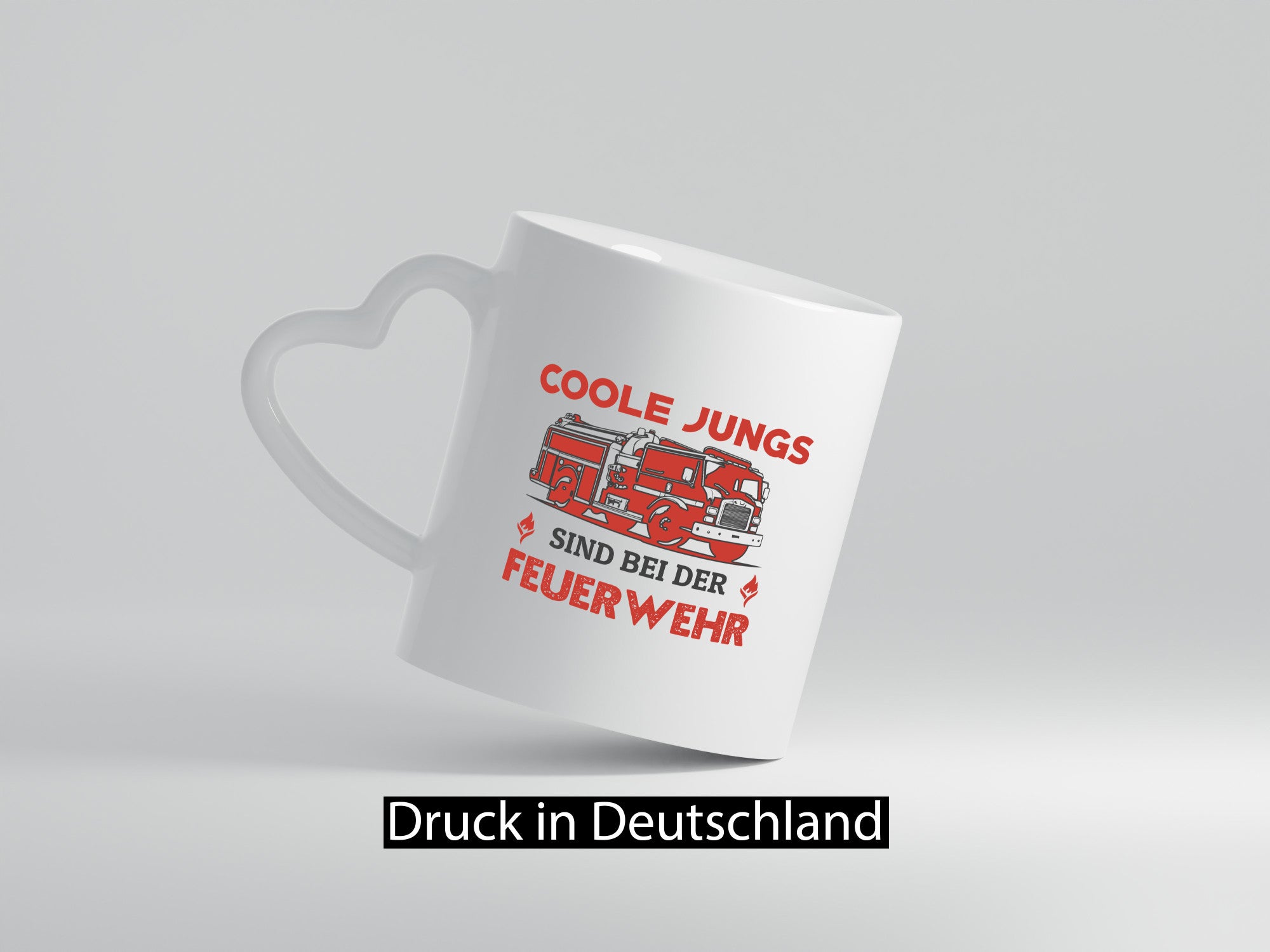 Coole Jungs sind bei der Feuerwehr | Feuerwehrmann lustiger Spruch Geschenk
