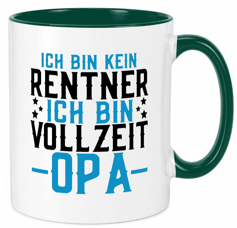 Rentner | Vollzeit Opa Pension Ruhestand Großvater lustiger Spruch Geschenk