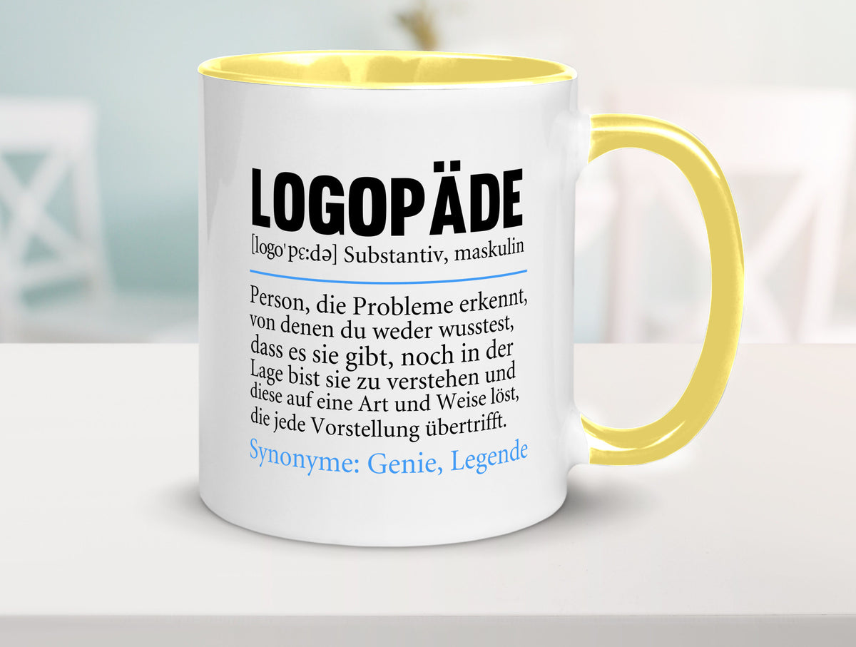 Logopäde | Spruch lustig Sprachtherapie Beruf lustiger Geschenk Arbeit Kollegen Tasse