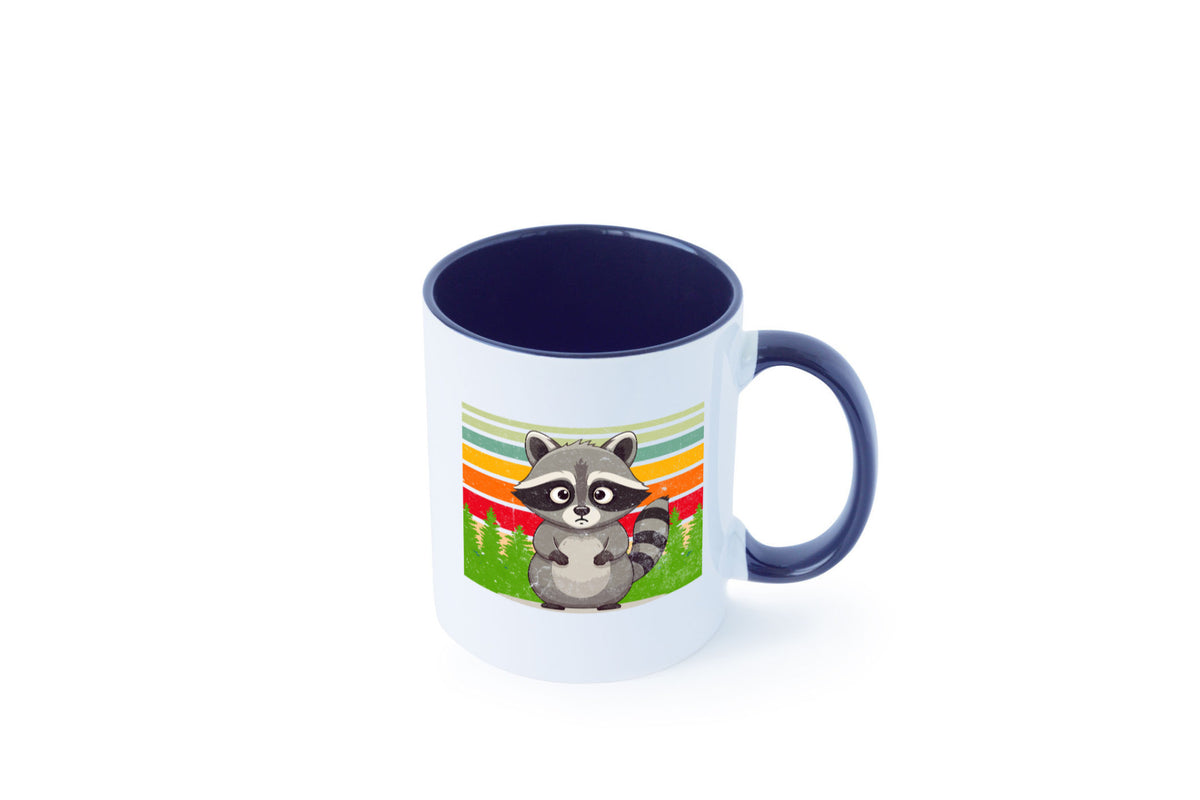 Waschbär | Vintage v2 lustiger Spruch Geschenk Humor Geschenkidee Tasse