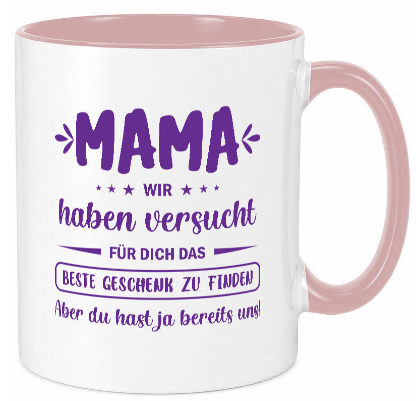 Perfekte geschenk | du hast ja bereits uns Muttertag lustiger Spruch Familie Tasse