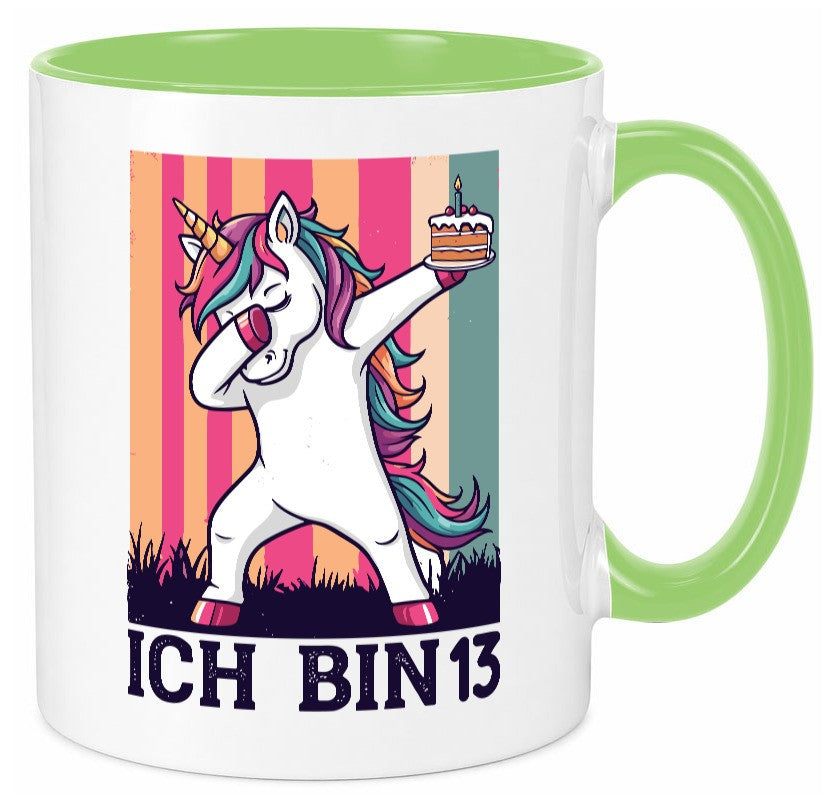 13 Geburtstag | Einhorn Damping Mädchen Geschenkidee Humor Tasse
