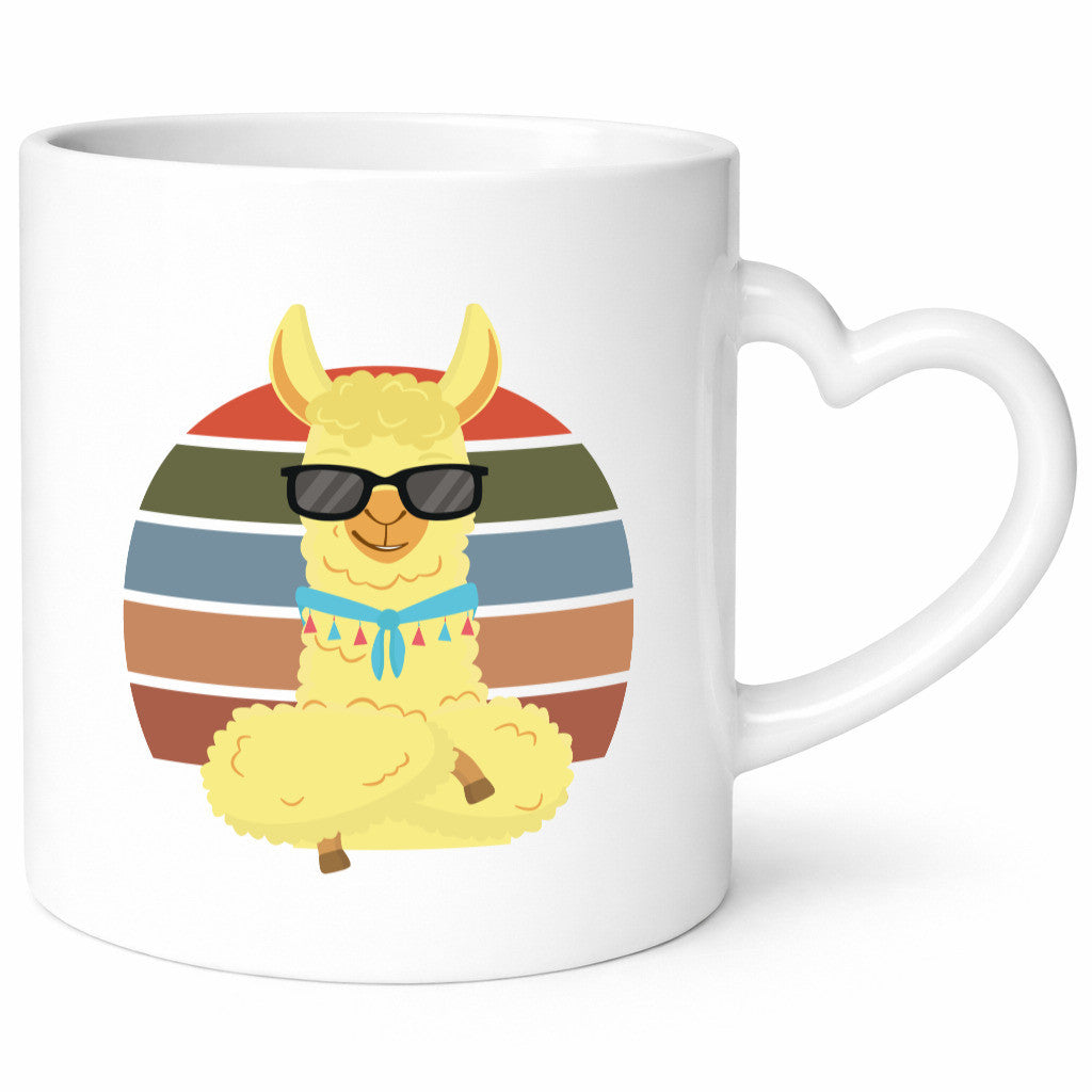 Cooles Alpaka | Lama Tasse Sonnenbrille Sommer lustig Humor Geschenkidee