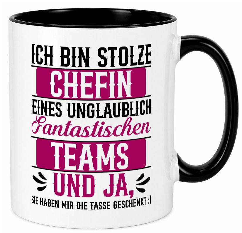 Stolze Chefin | Tolles Team Mitarbeiter lustig Arbeit Kollegen Büro Geschenk