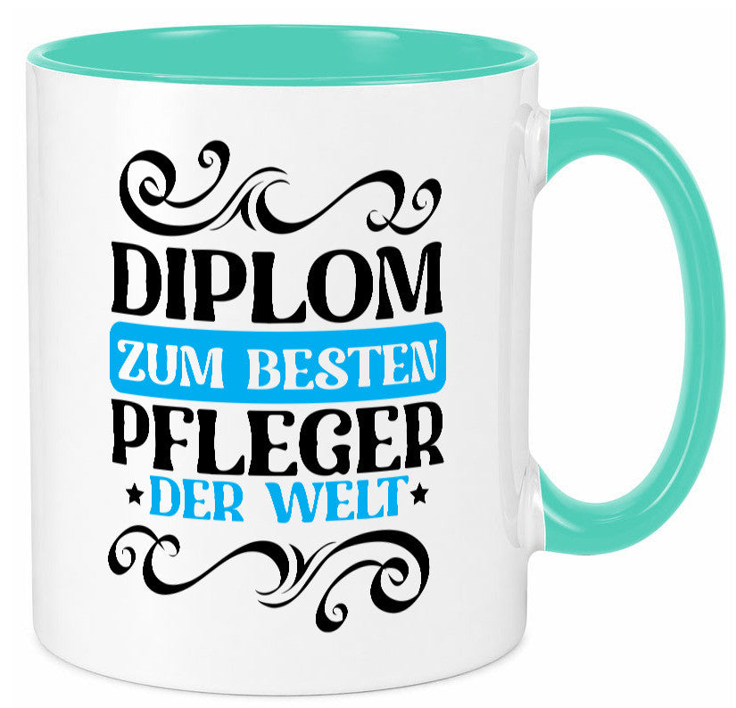 Bester Pfleger der Welt | Altenpfleger Pflegekraft lustig Humor Geschenkidee Tasse