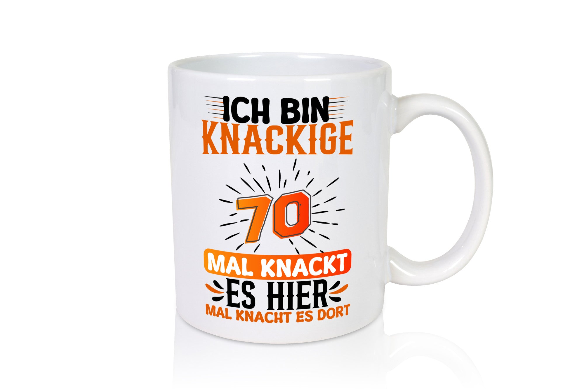 70. Geburtstag | Knackige 70 Rentner lustig Ruhestand Jubiläum Geschenk Tasse