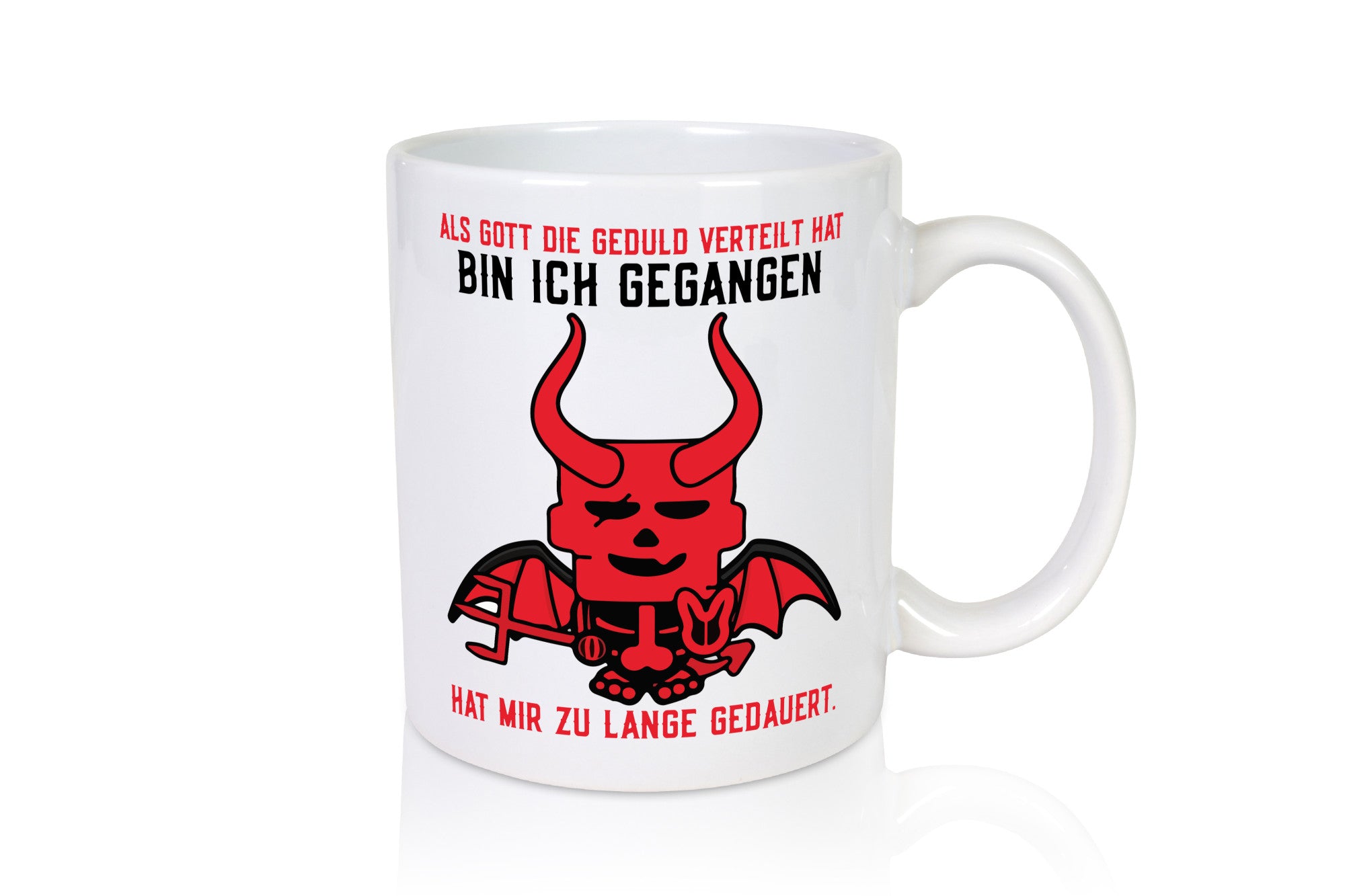 Als Gott die Geduld verteilt hat | Teufel Comic Ungeduldig lustig Humor
