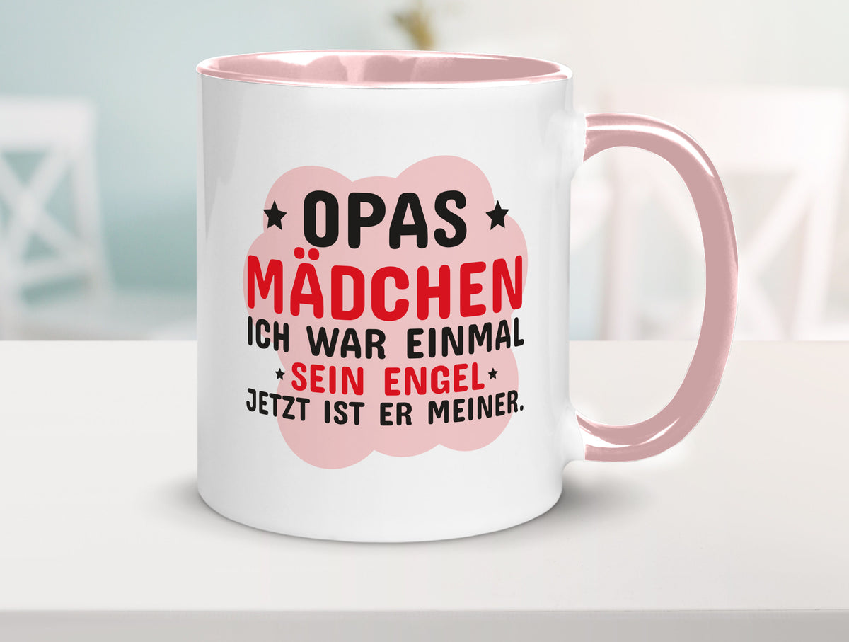 Opas Mädchen | Trauer Tasse Abschied Enkelin lustig Familie Geschenkidee